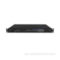 1U Rack Mount L3 4*10g Puertos SFP+8*1000Mbps Interruptor de Ethernet industrial